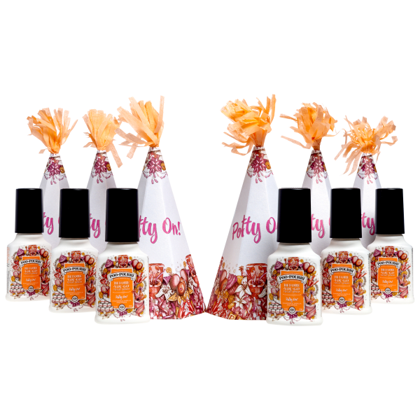 6-Pack: Poo-Pourri Potty On Party Hat Gift Set (6x 2oz Sprays)