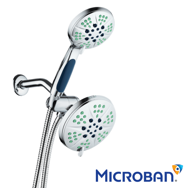 NOTILUS Antimicrobial 3-in-1 Rain Shower Spa Combo