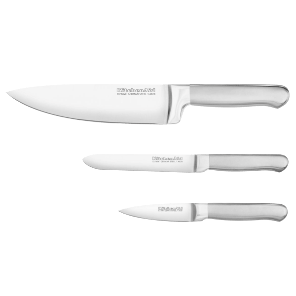 KitchenAid 3-Piece Forged German Steel Essential Knife Set