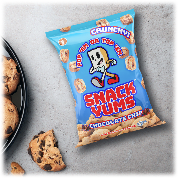 32 or 80-pack: Snack Yums Chocolate Chip Mini Square Crunchy Cookies