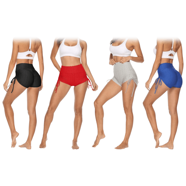 Ciana Women's High-Waist & Scrunch Butt Lifting Yoga Shorts