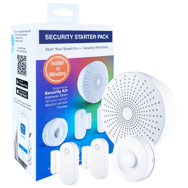 Eco4life Smart Home 4-Piece DIY Wireless Alarm Security Kit