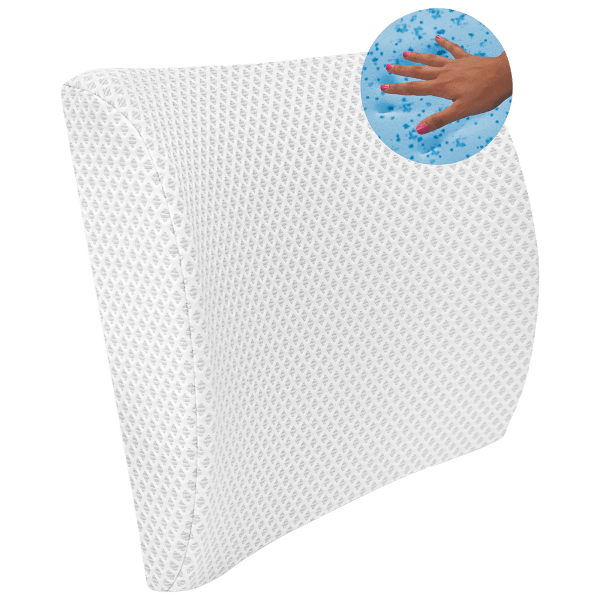 Sensorpedic Conforming Memory Foam Lumbar Back Support Pillow