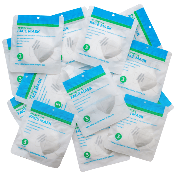 60-Pack: KN95 Non-Medical Respirator Face Masks