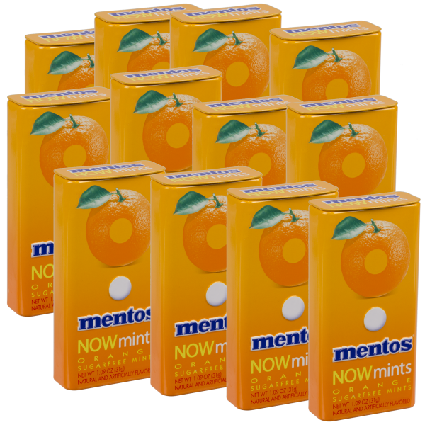 12-Pack: Orange Mentos Now Mints