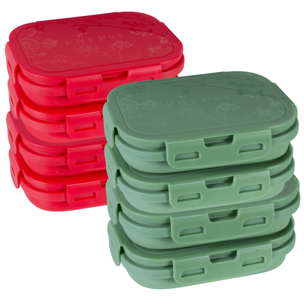 4-Pack: PrepOn Kitchen Collapsible Food Savers