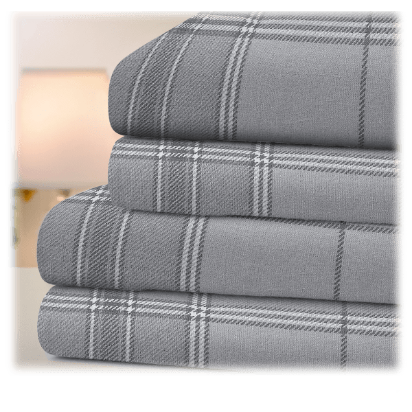 Sidedeal Bibb Home Printed Flannel Sheet Set