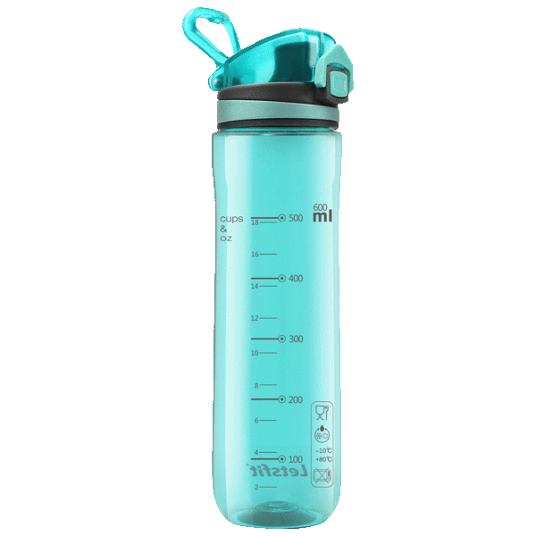 Pick-Your-2-Pack: Letsfit Tritan Plastic Water Bottle (21 oz)