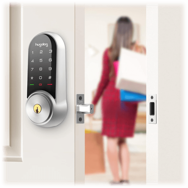 Hugalog Lock MorningSave: Hugolog Touchscreen Smart Lock Deadbolt & Wi-Fi Gateway
