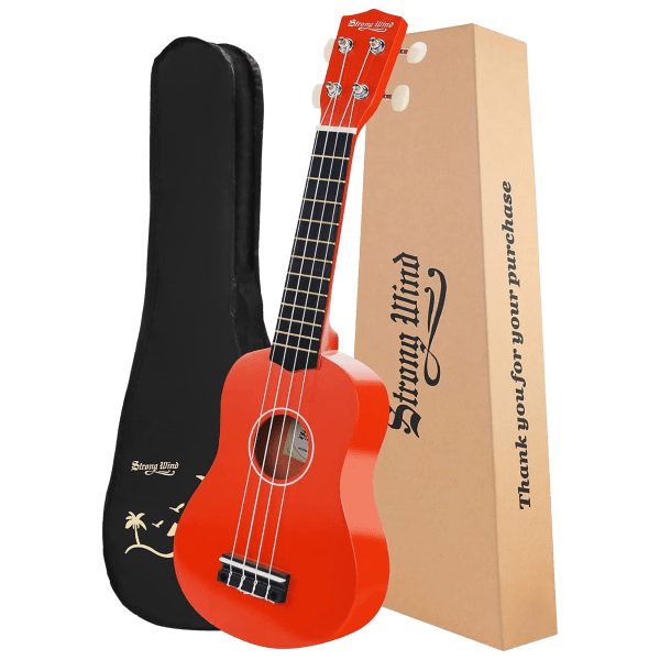 Strong Wind 21" Soprano Basswood Ukulele with Gig Bag