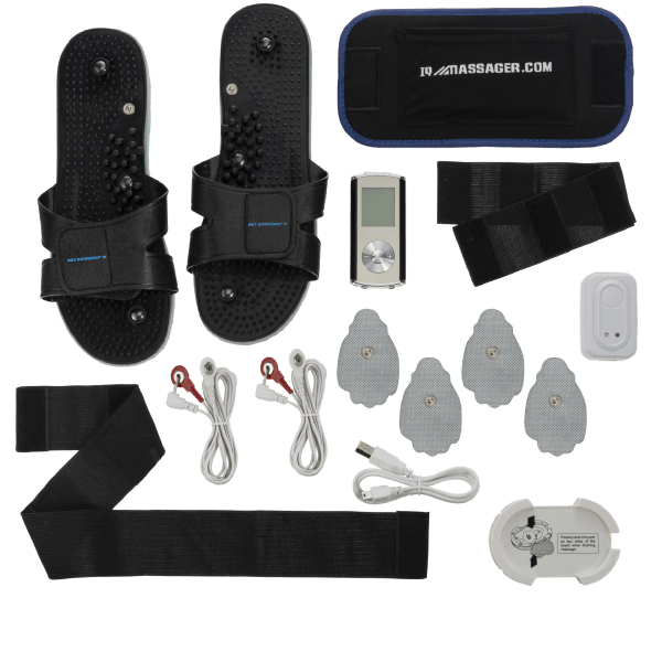 IQ Massager Pro IV TENS/EMS Unit with Accessory Bundle