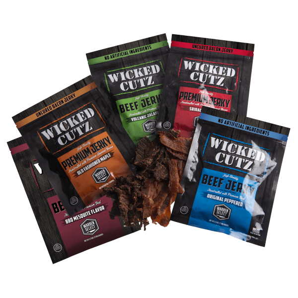 4-Pack: Wicked Cutz Premium Jerky