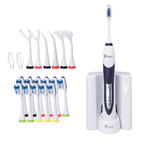 Meh Pursonic S520 Deluxe Sonic Toothbrush Set with 18 Attachment Heads