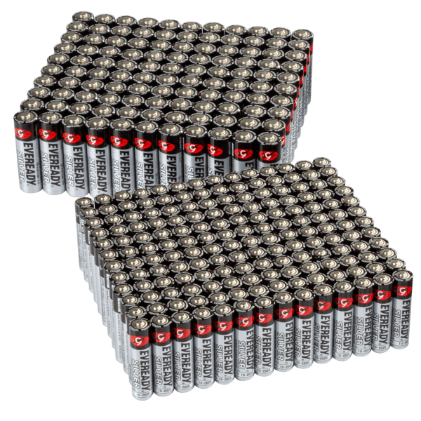 Eveready by Energizer Silver Alkaline Batteries (110 AA or 168 AAA)