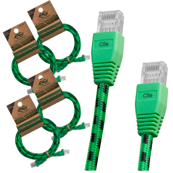 4-Pack of 7-Foot CAT5e Networking Cables
