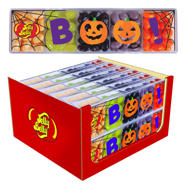 12-Pack: Jelly Belly 5-Flavor BOO! Clear 4oz Gift Box