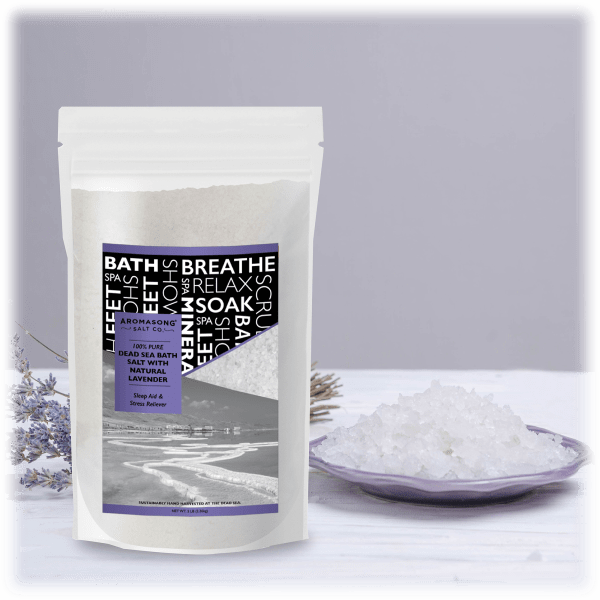 MorningSave Aromasong Dead Sea Natural Lavender Bath Salt & Magnesium