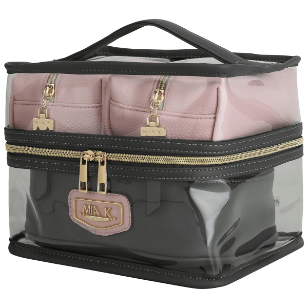 MorningSave MKF Collection Emmy 4Piece Clear Cosmetic Case Set by Mia K