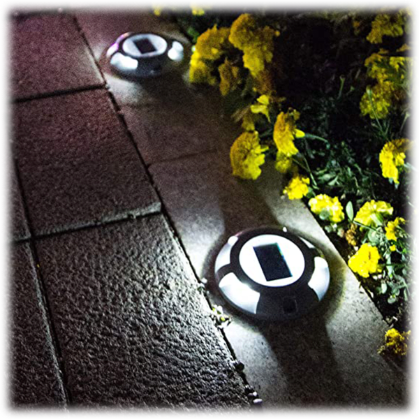 MorningSave: 4-Pack: Lifeproof LED Solar Weatherproof Deck/Driveway Lights