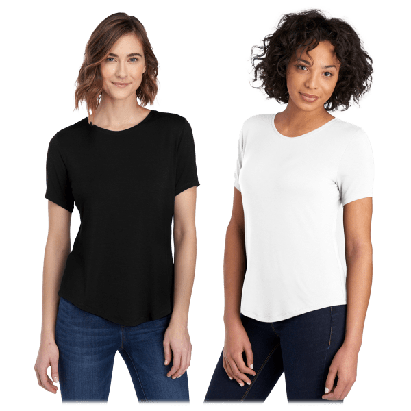 MorningSave 4Pack Jerzees Ladies' Relaxed Modal Stretch T⁠Shirts