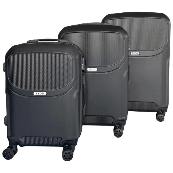 MorningSave IZOD Regina 3Piece Expandable ABS Luggage Set
