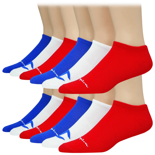 SideDeal 12Pack Champion Super No Show Socks (Assorted)