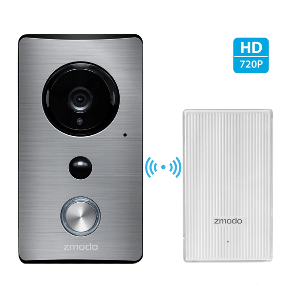 Zmodo Greet WiFi Video Doorbell with Zmodo Beam Hub and WiFi Extender