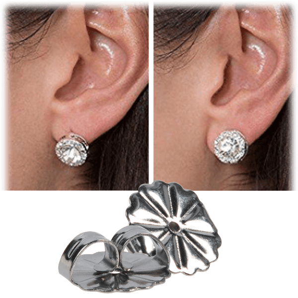 Meh: ASOTV Amazing Ear Lifters Heavy Earring Support Backs (4 Pairs)