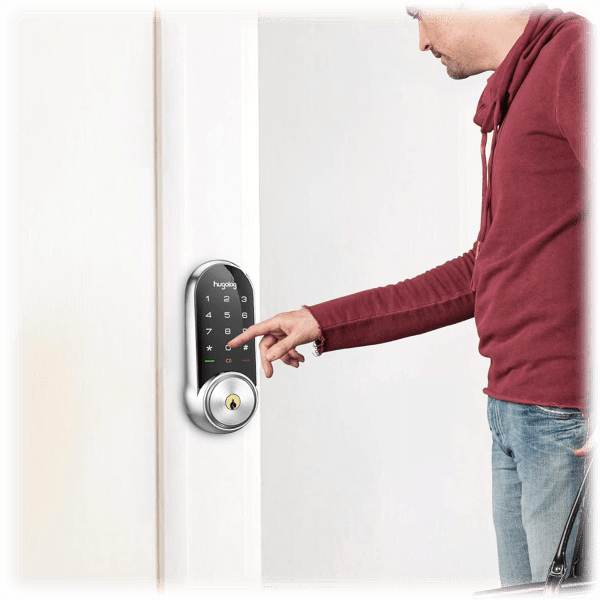 Hugalog Lock MorningSave: Hugolog Touchscreen Smart Lock Deadbolt & Wi-Fi Gateway