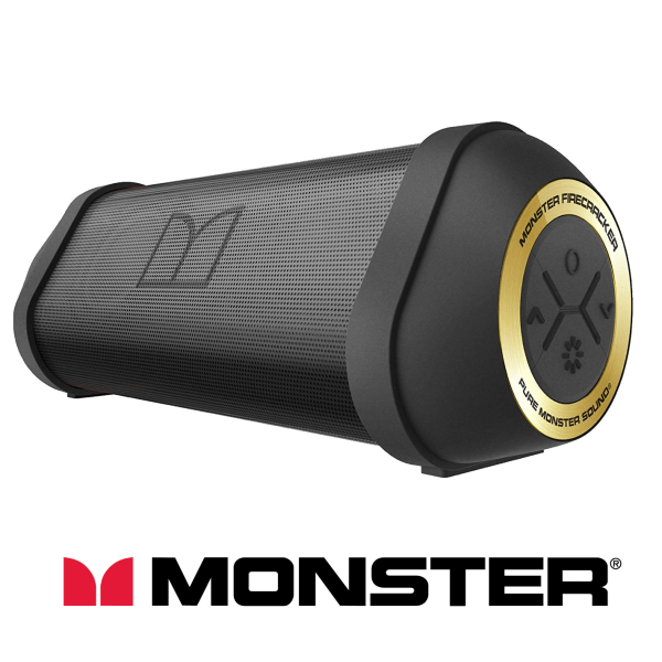 Monster Firecracker Extended Play Wireless Speaker with Flashlight (Recertified)