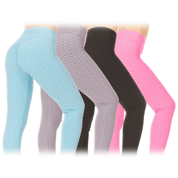 3-Pack: Women's Ruched High-Waist Tummy Control Leggings