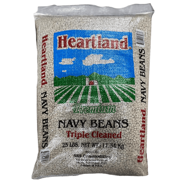 25lb Bag of Heartland Dried Navy Beans