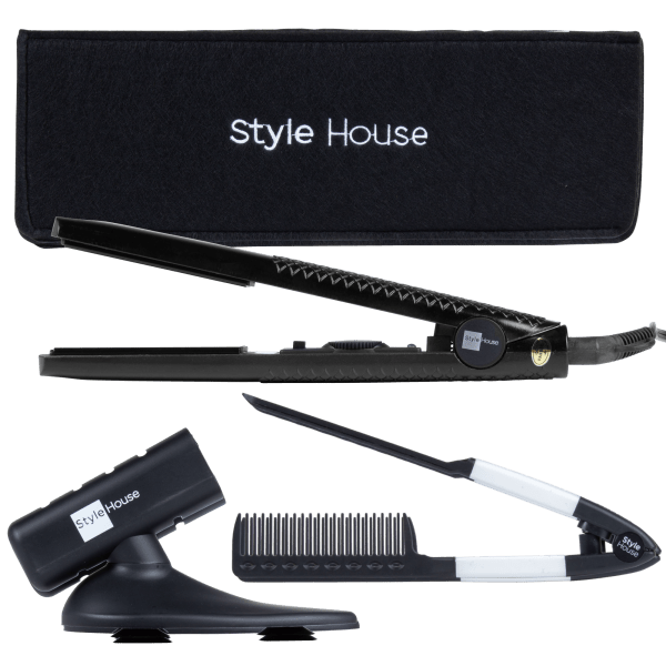 Style House Professional Ceramic Styling Iron with Accessory Set