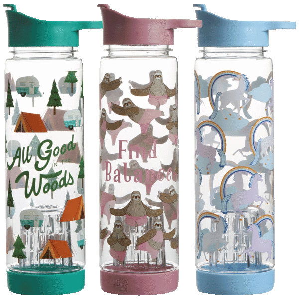 3-Pack: Molly & Rex Flavor Infusion Water Bottles