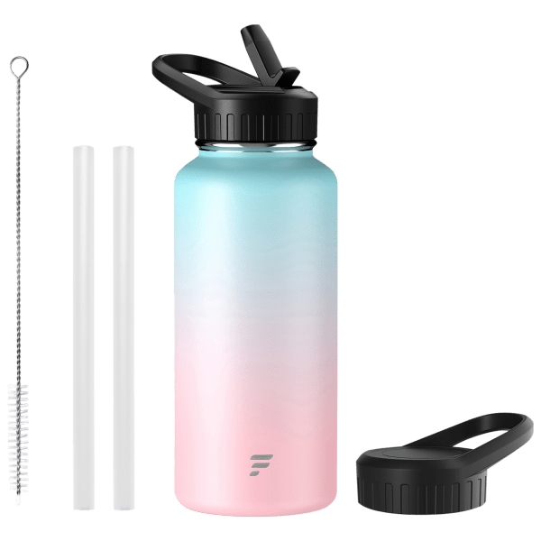 MorningSave: LetsFit Stainless Steel Insulated Water Bottle with Straw