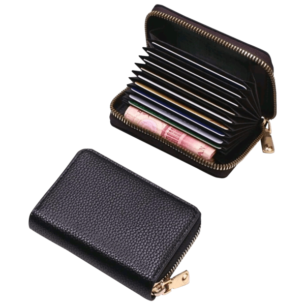 MorningSave Clarisa RFID Blocking Leather Card Holder Wallet