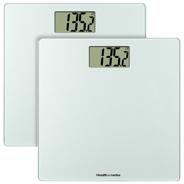 2-Pack: Health-o-Meter Digital Glass Body Weight Tracking Scale