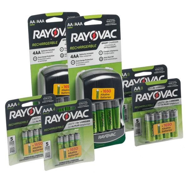 Rayovac Rechargeable Battery Bundle