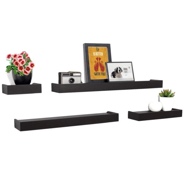 Kiera Grace Vertigo 4-Piece Floating Wall Shelf Set