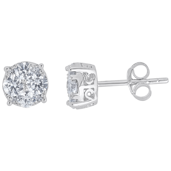 Fifth & Fine 1/2 Cttw Diamond Earrings On Sterling Silver