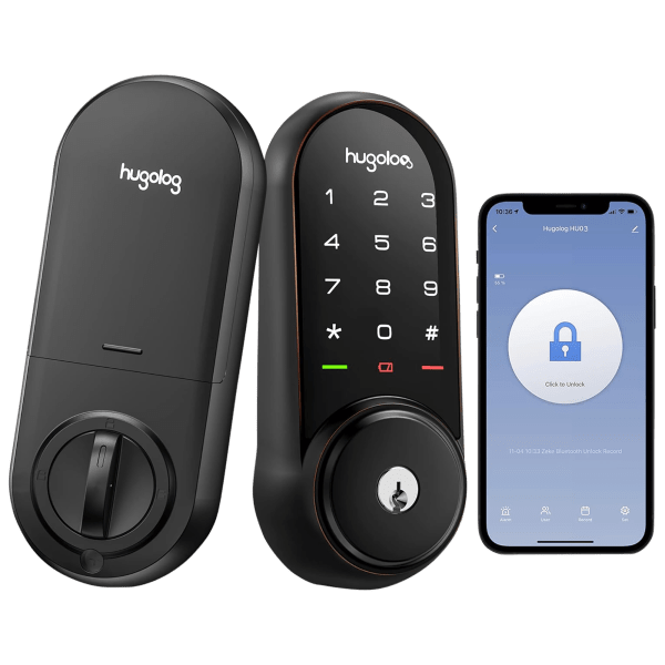 Hugalog Lock SideDeal: Hugolog Touchscreen Smart Lock Deadbolt & Wi-Fi Gateway