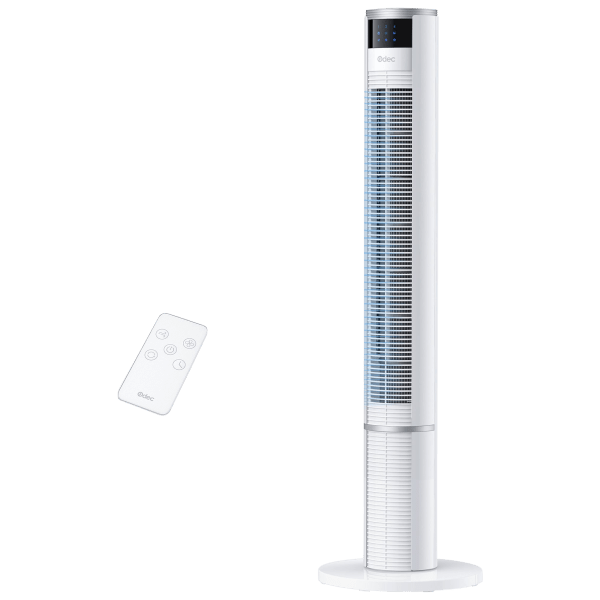Odec Oscillating 43 Inch Portable Tower Fan with Remote & Touch Controls