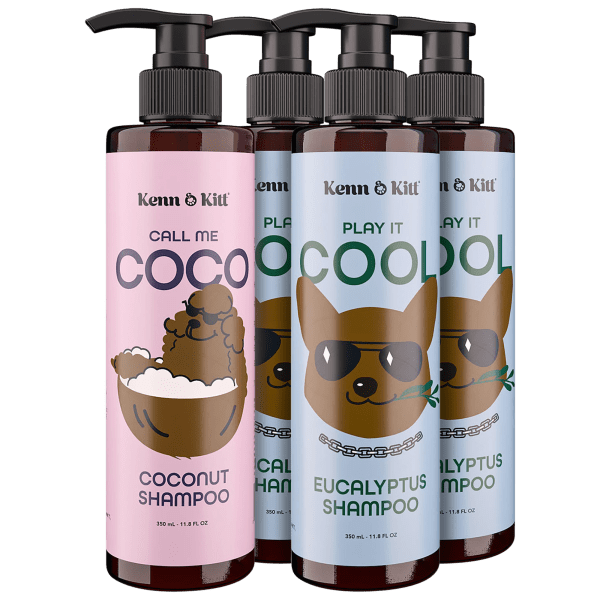 4-Pack: Kenn & Kitt Deodorizing Hypoallergenic Vet-Formulated Dog Shampoo