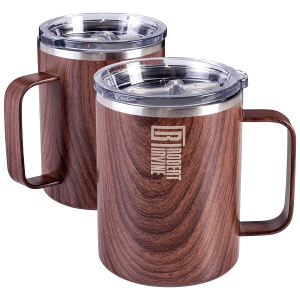2-Pack: Robert Irvine Insulated Coffee Mugs (16 oz)