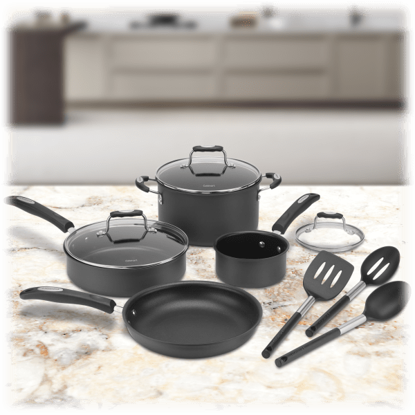 Meh: Cuisinart 10 Piece Aluminum Cookware Set