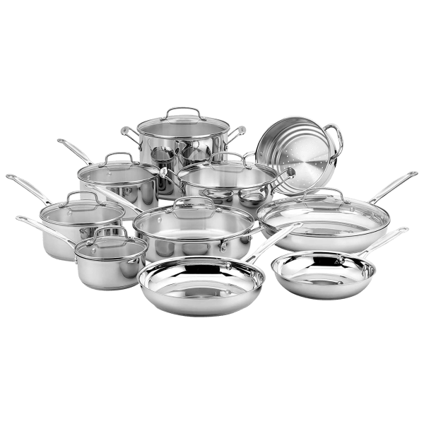 Cuisinart 17 Piece Stainless Steel Chef's Collection Cookware