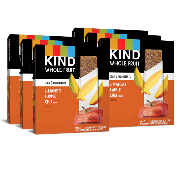 72-Pack: KIND Pressed Mango Apple Chia Bars (72 x 1.2oz)