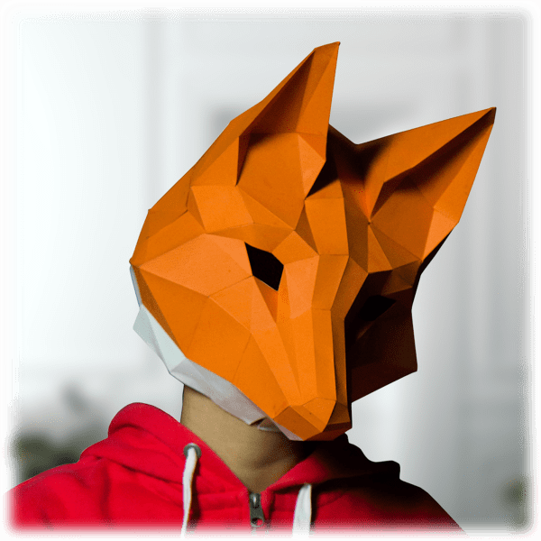 MorningSave: Papercraft World Fox Mask