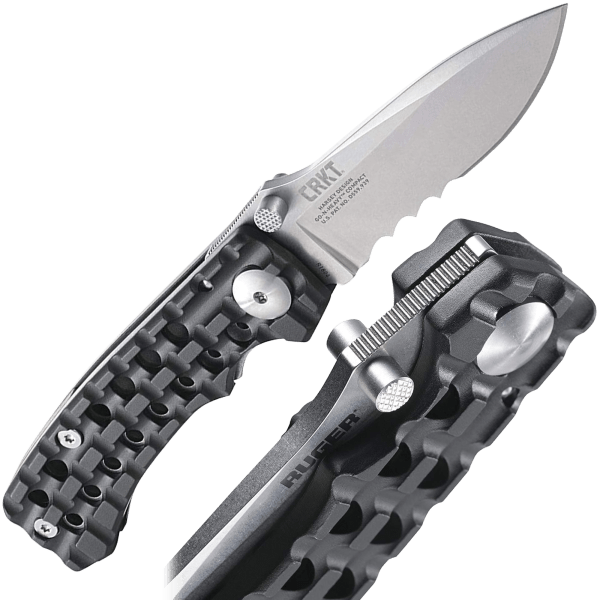 C.R.K.T. Ruger Go-N-Heavy Compact VEFF Serrated Knife