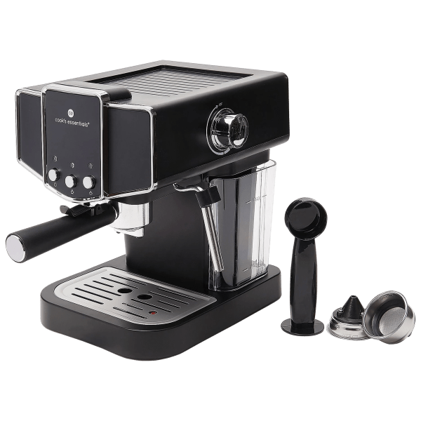 Cook's Essentials 15-Bar Pump Espresso Maker with Frother